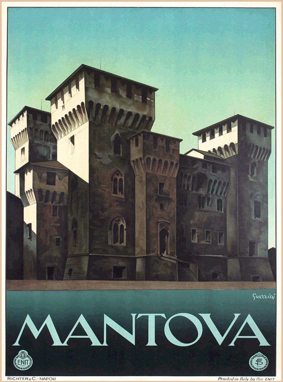 Mantua Mantova Italy Italian Europe Vintage Travel Advertisement Poster Print