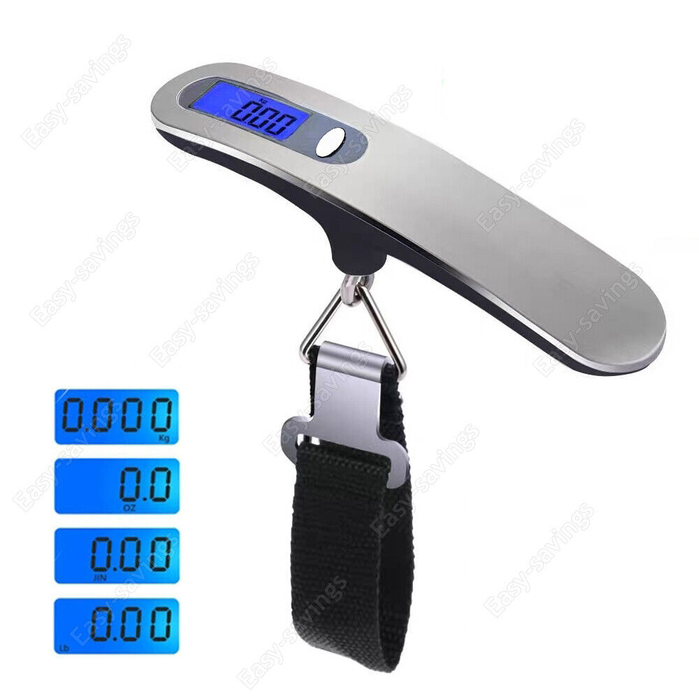 Portable Travel Lcd Digital Hanging Luggage Scale Electronic Weight 110lb / 50kg