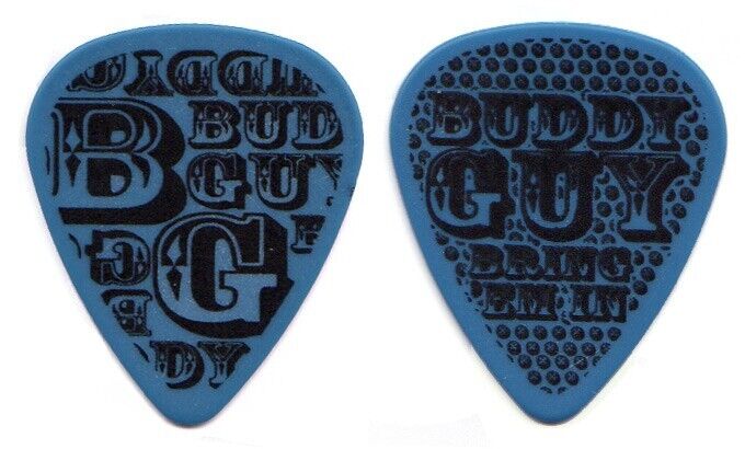 Buddy Guy Guitar Pick : 2005 Bring Em In Blue Polka Dot