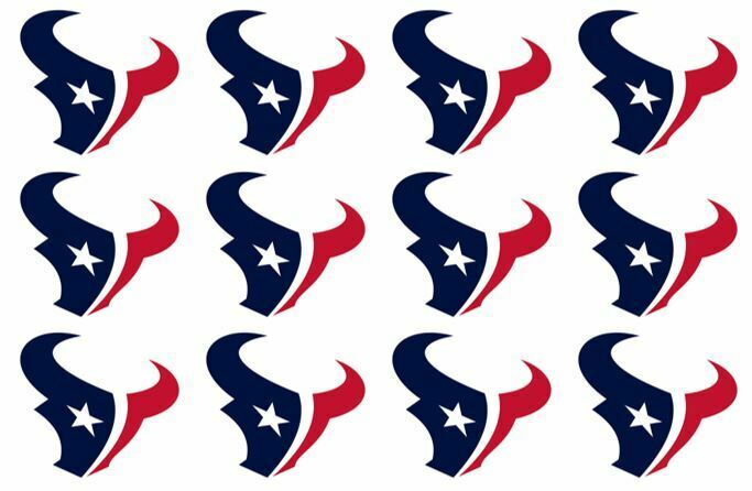 Cake Toppers Houston Texans Cupcake Toppers Edible Image 2" Frosting Circles