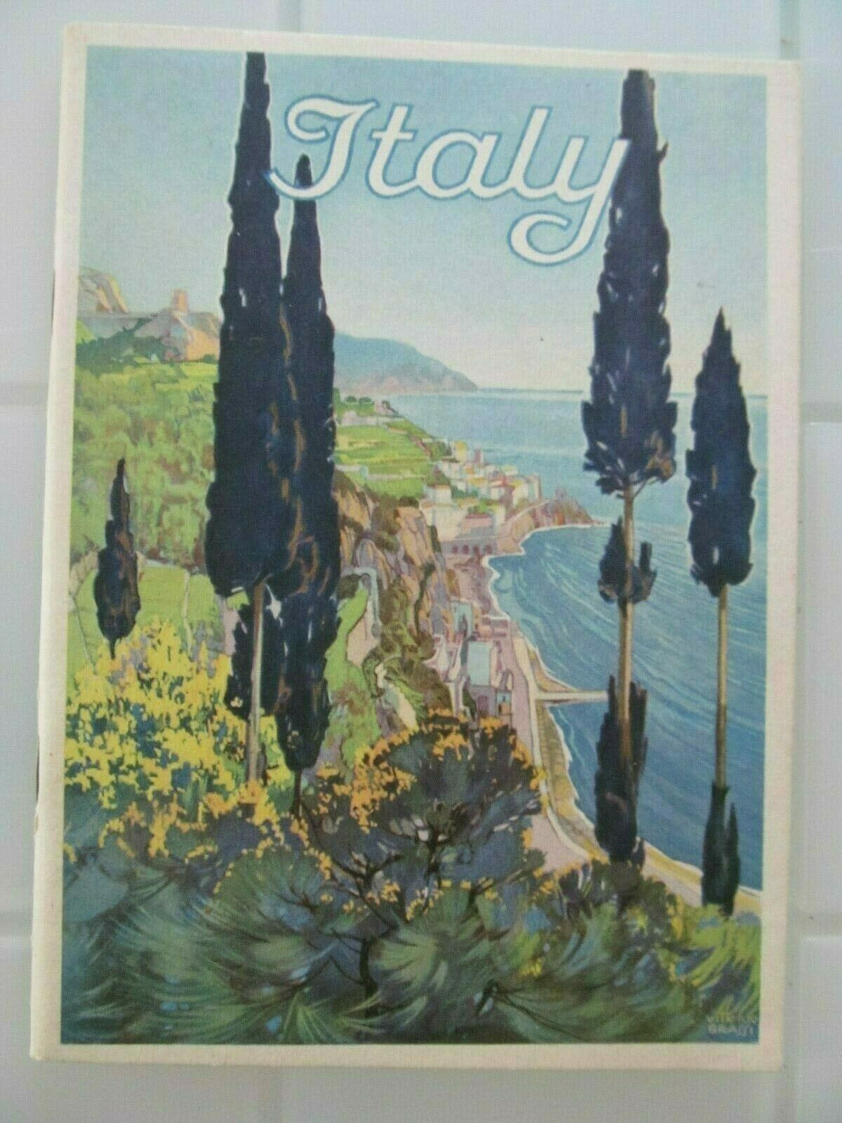 Vittorio Grassi 1930s Italian Italy Travel Brochure Art Deco Beautiful Graphics