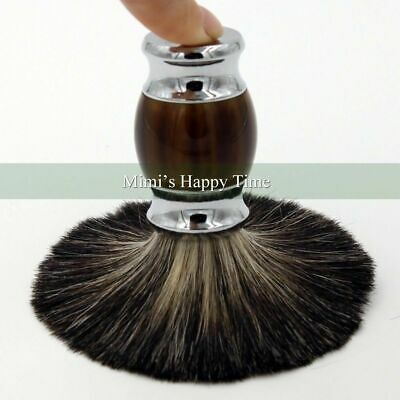 Luxury 100% Pure Black Badger Hair Wet Shaving Brush Best Men Shave Gift Barber