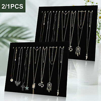 Us Velvet Jewelry Display Rack Necklace Bracelet Stand Organizer Holder Storage