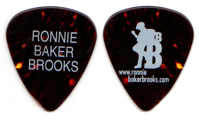 Ronnie Baker Brooks Guitar Pick : Tour Stage Used Tortoise Color