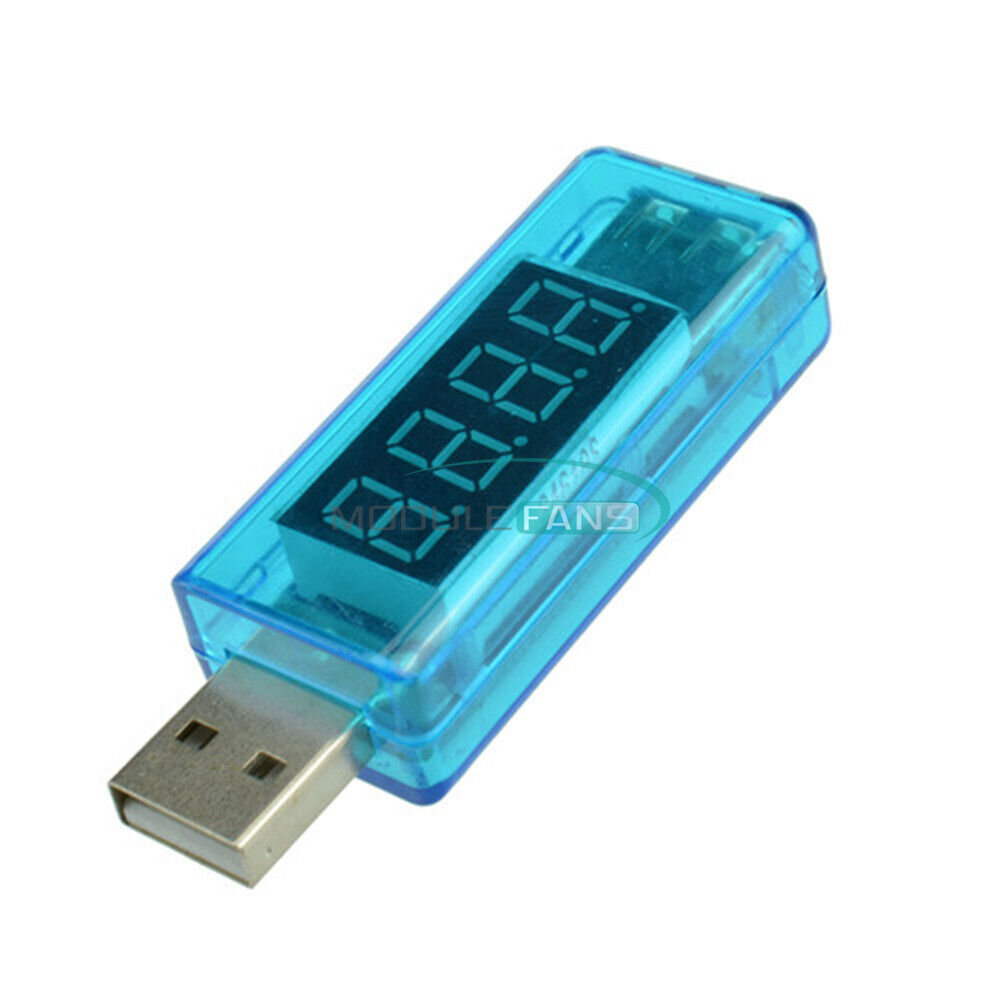 0.4inch Led 4-digit Red Display Usb Power Charger Voltage Current Tester
