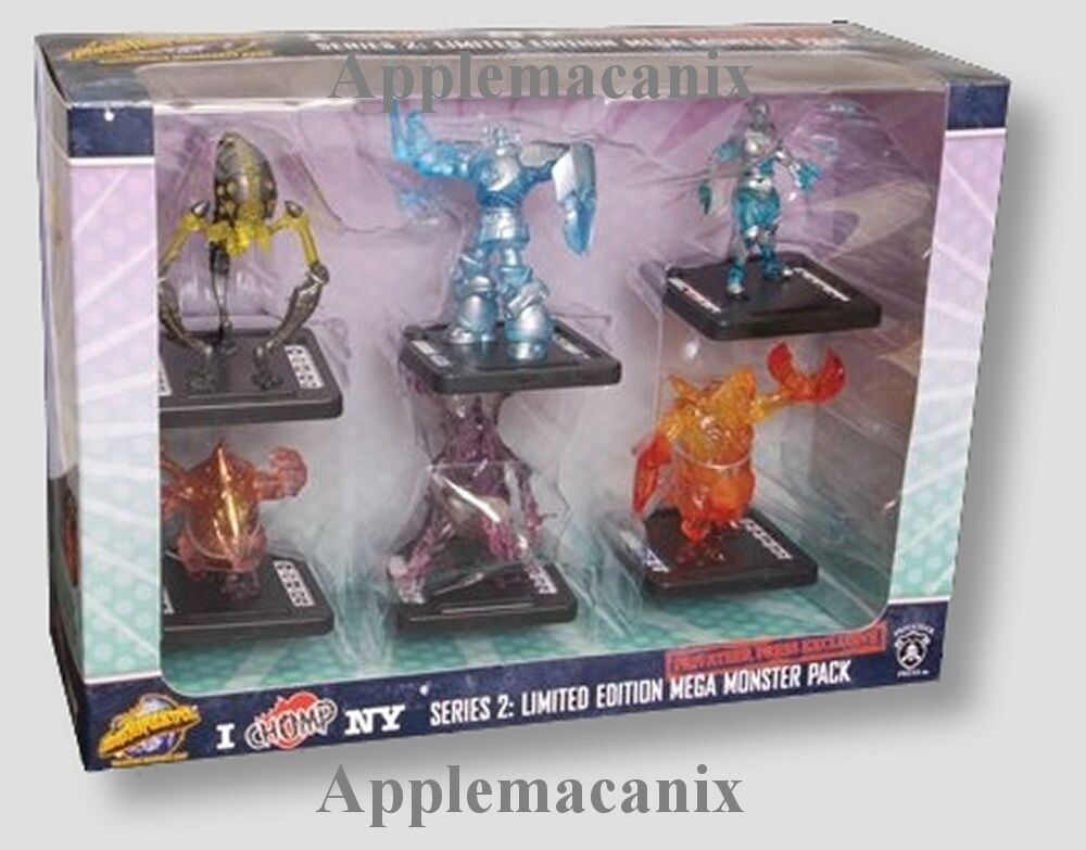 New Monsterpocalypse I Chomp Ny Series 2: Limited Edition Mega Monster Pack Figs