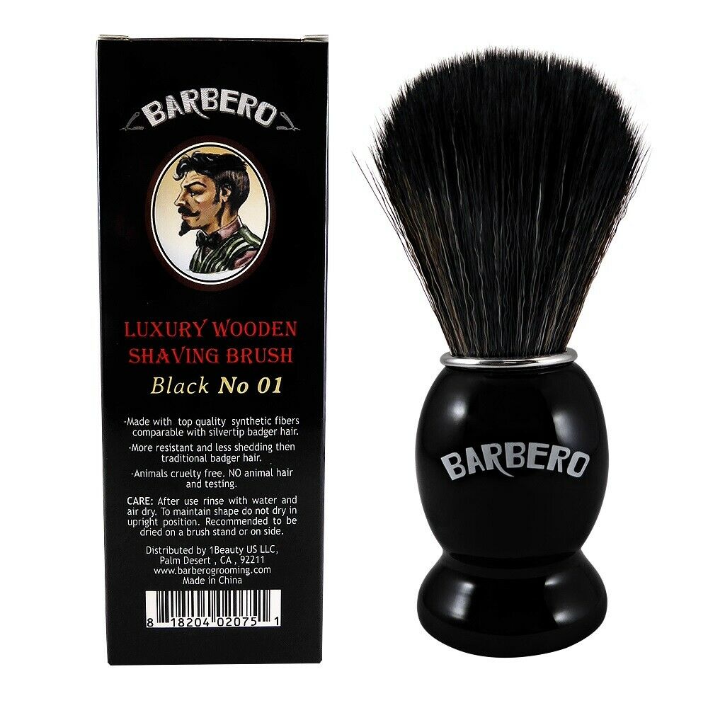 Barbero Luxury Wooden Shaving Brush No.01 Black