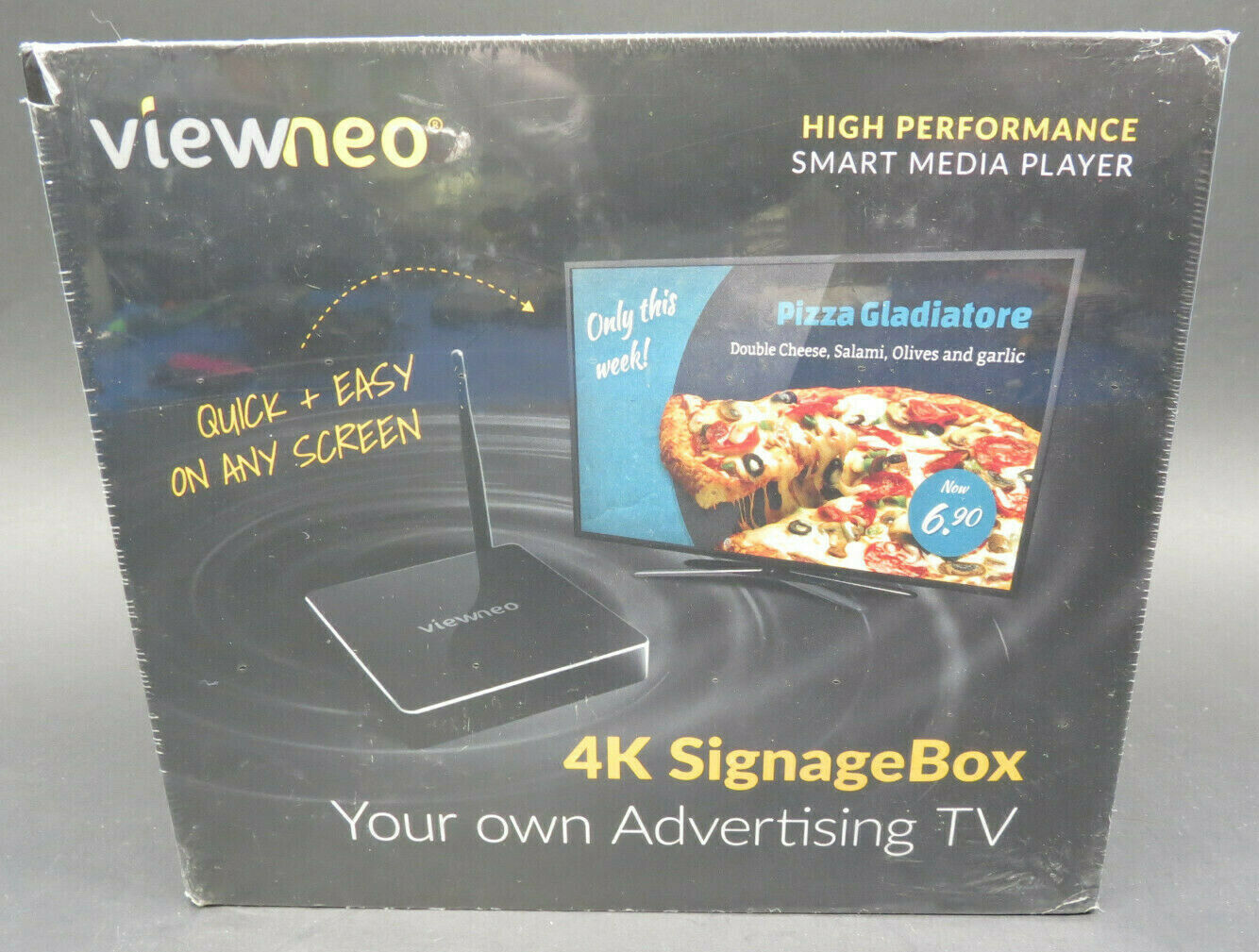 Viewneo 4k Digital Signage Box - Wifi & Ethernet - Brand New Sealed - Ships Fast