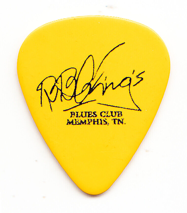 B.b. King Signature Memphis Blues Club Yellow Guitar Pick