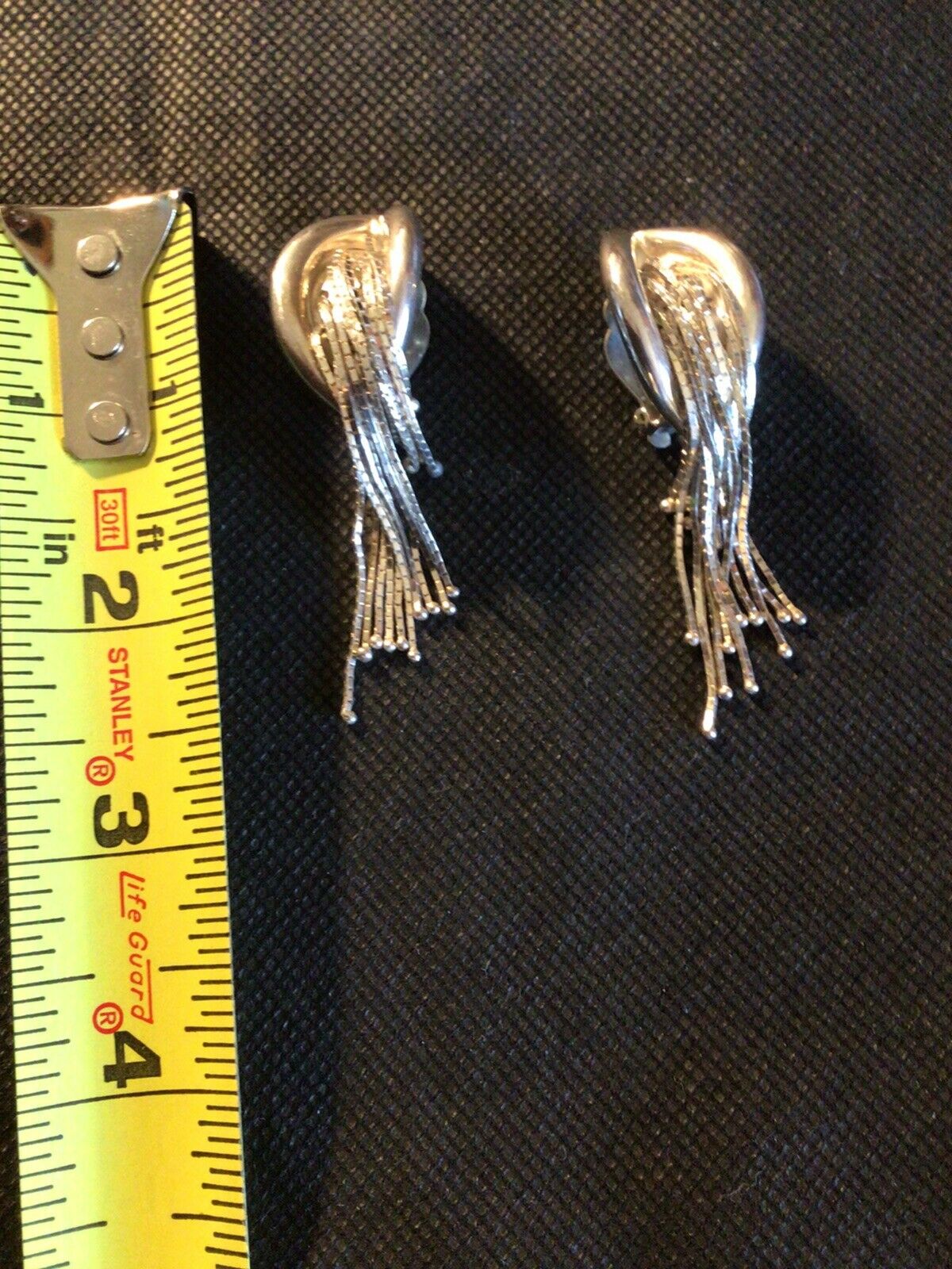 Designed By Sergio Harene Sterling Silver Clip On Earings Vintage Lower Price