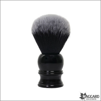 Shaving Brush - Maggard Razors 24mm Black & White Synthetic Brush, Black
