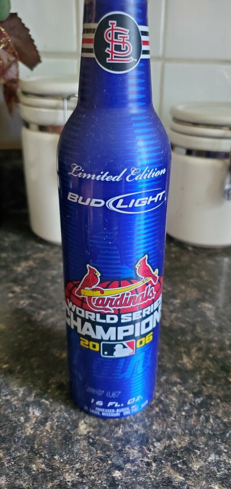 Limited Edition Cardinals World Series Bud Light Bottle