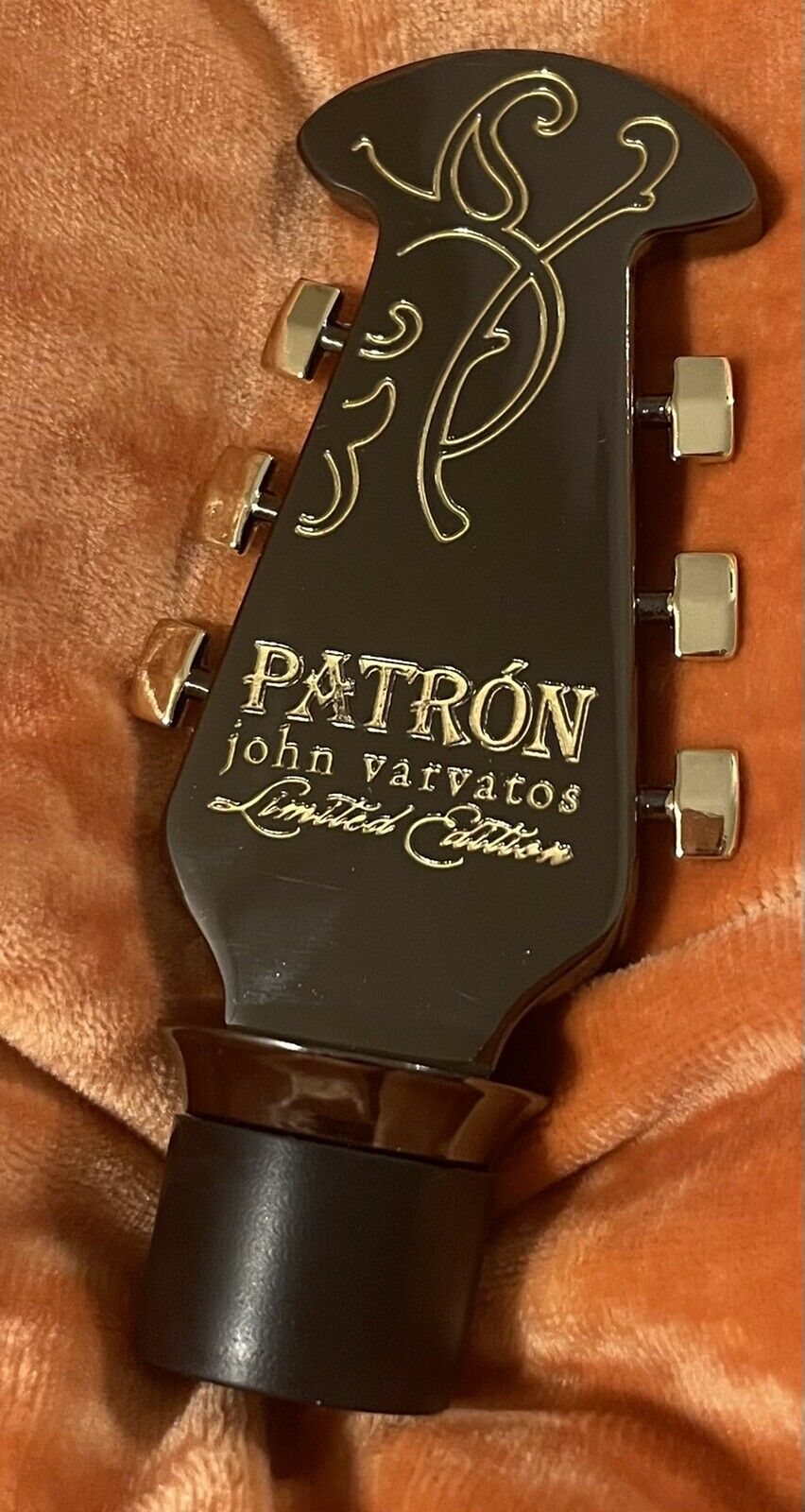 2012 John Varvatos Patron Limited Edition Guitar Head Bottle Stopper