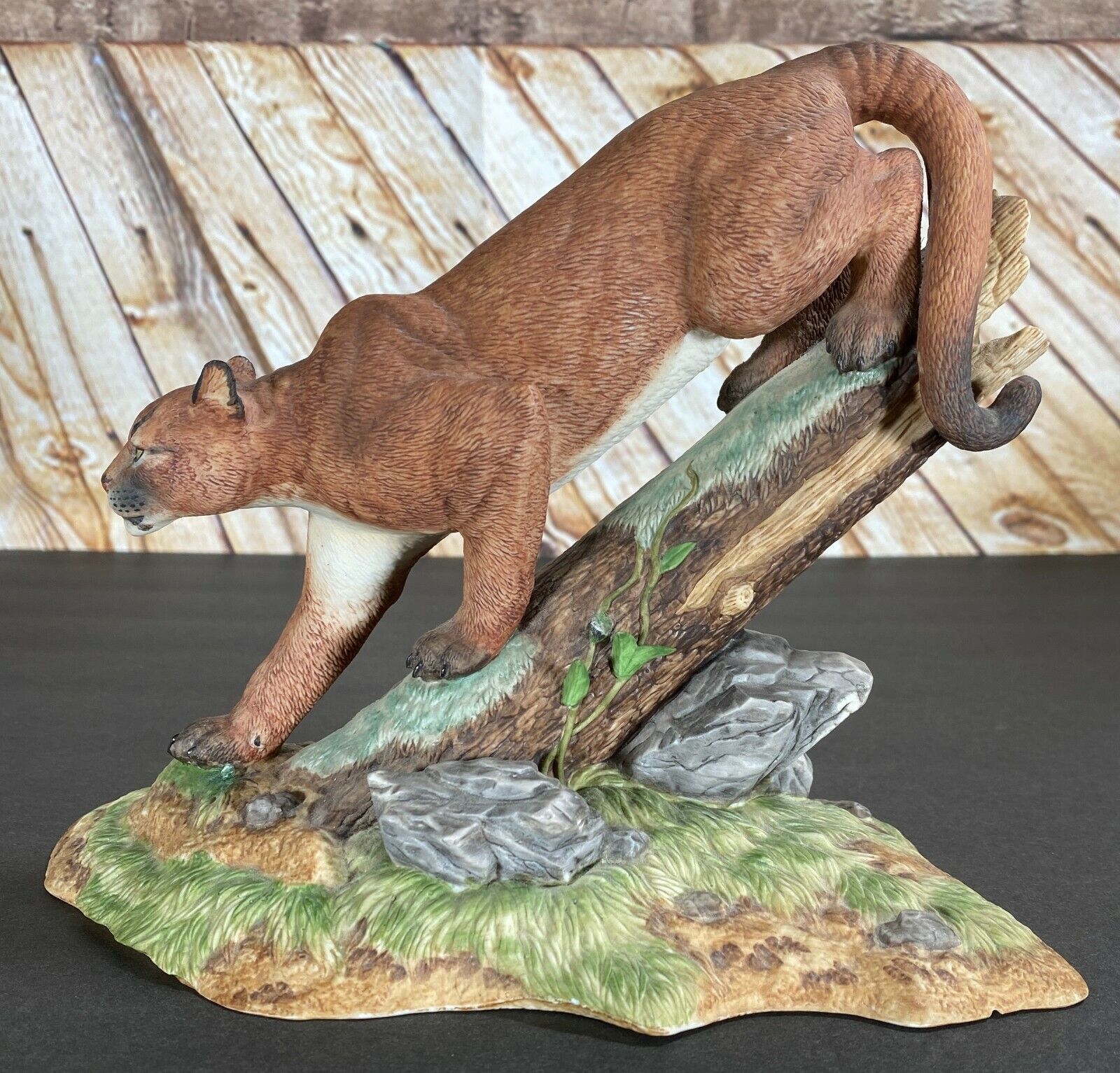 Puma South America Lenox Porcelain Figurine Wildlife Seven Continents Japan