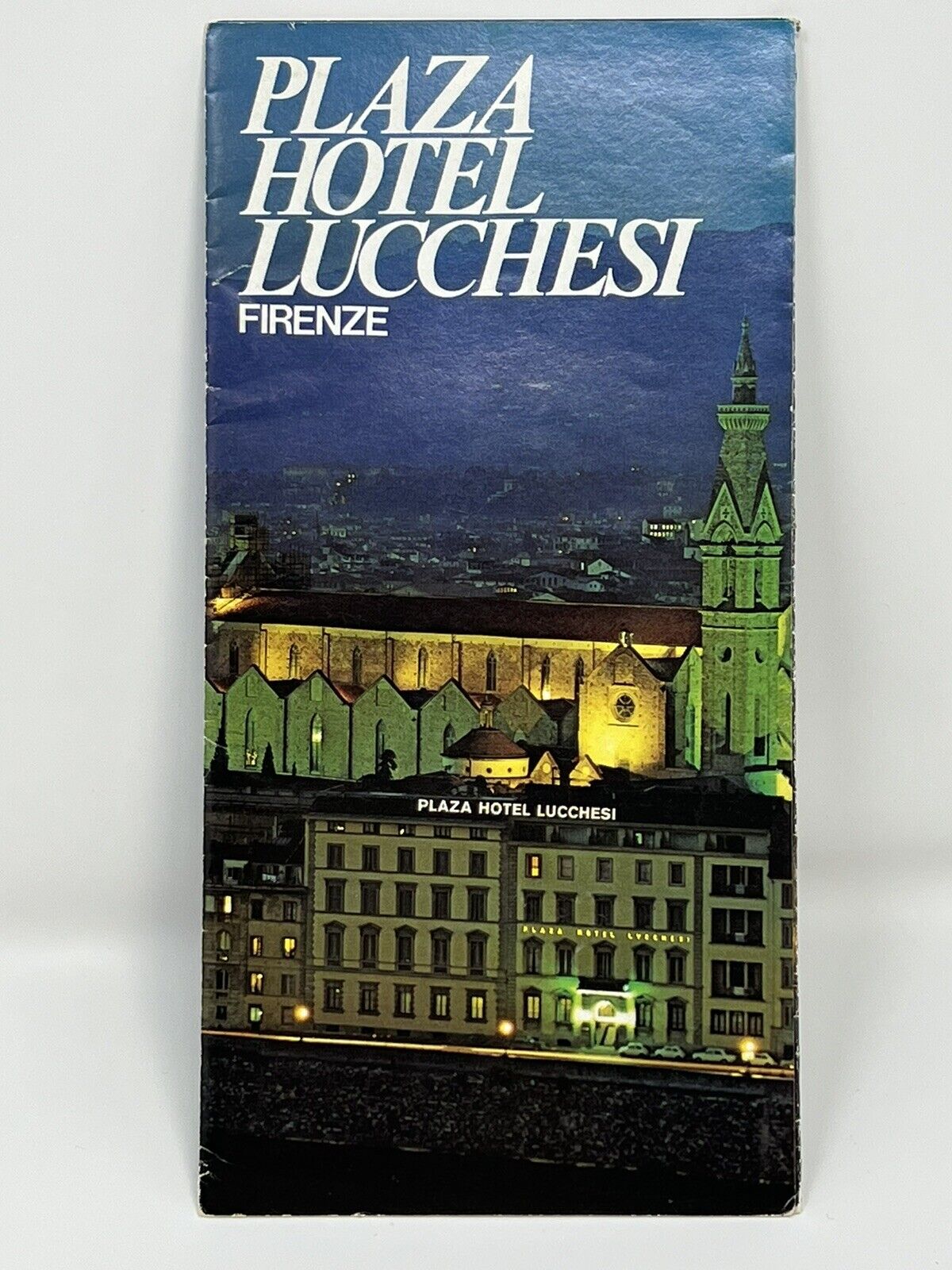 Original Vintage Italian Plaza Hotel Lucchesi Brochure Firenze Florence, Italy