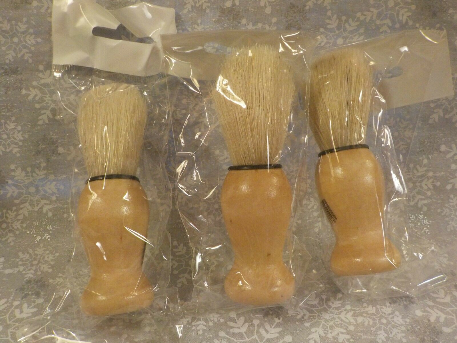 Three New-sealed Wood Handle Shaving Brush