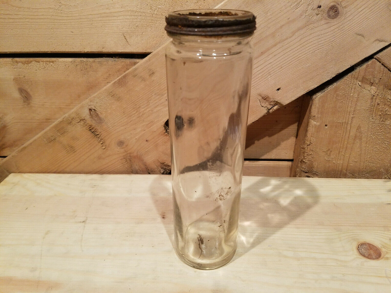 Clear Narrow Cylinder Shaped Bottle - Swanky Barn