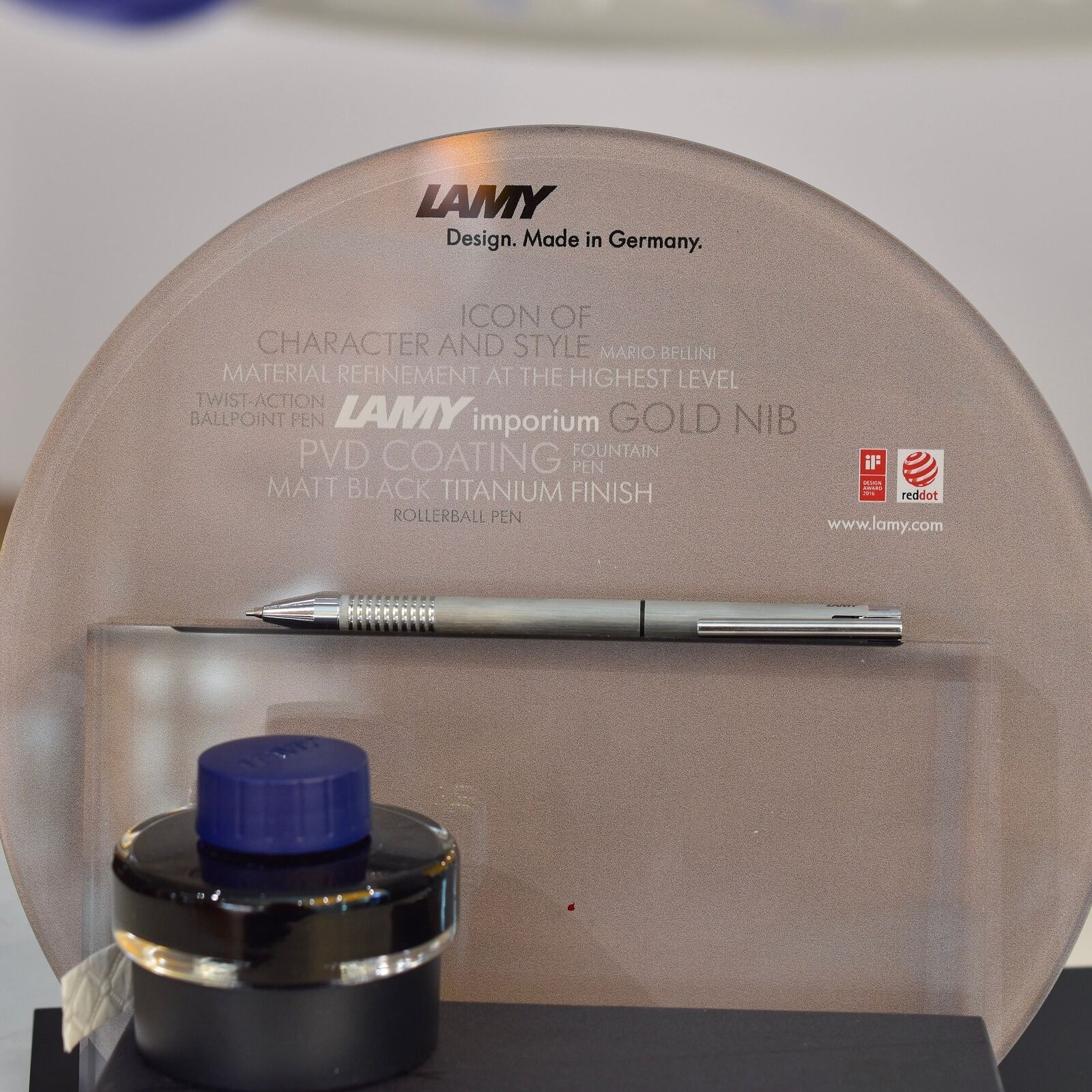 Lamy Logo Brushed Stainless Steel Twin Pen