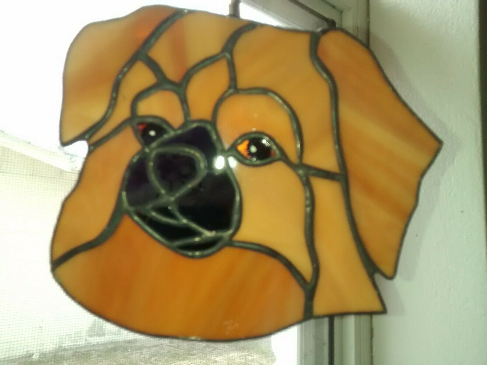Stained Glass Dog - Tibetan Spaniel