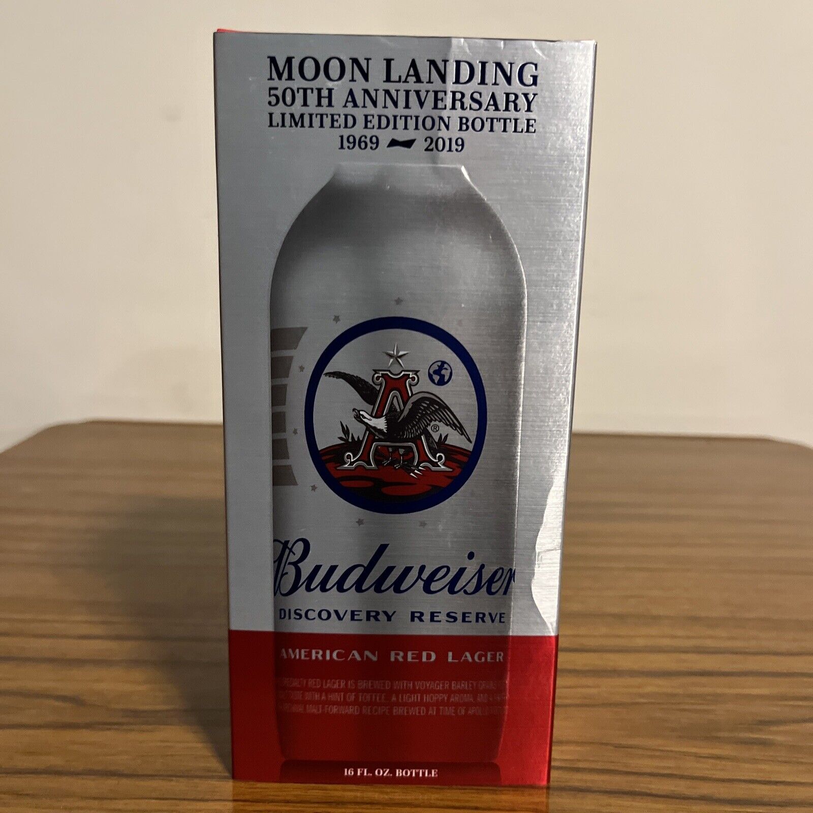 Budweiser 50th Anniversery Moon Landing Linited Edition Bottle Aluminum