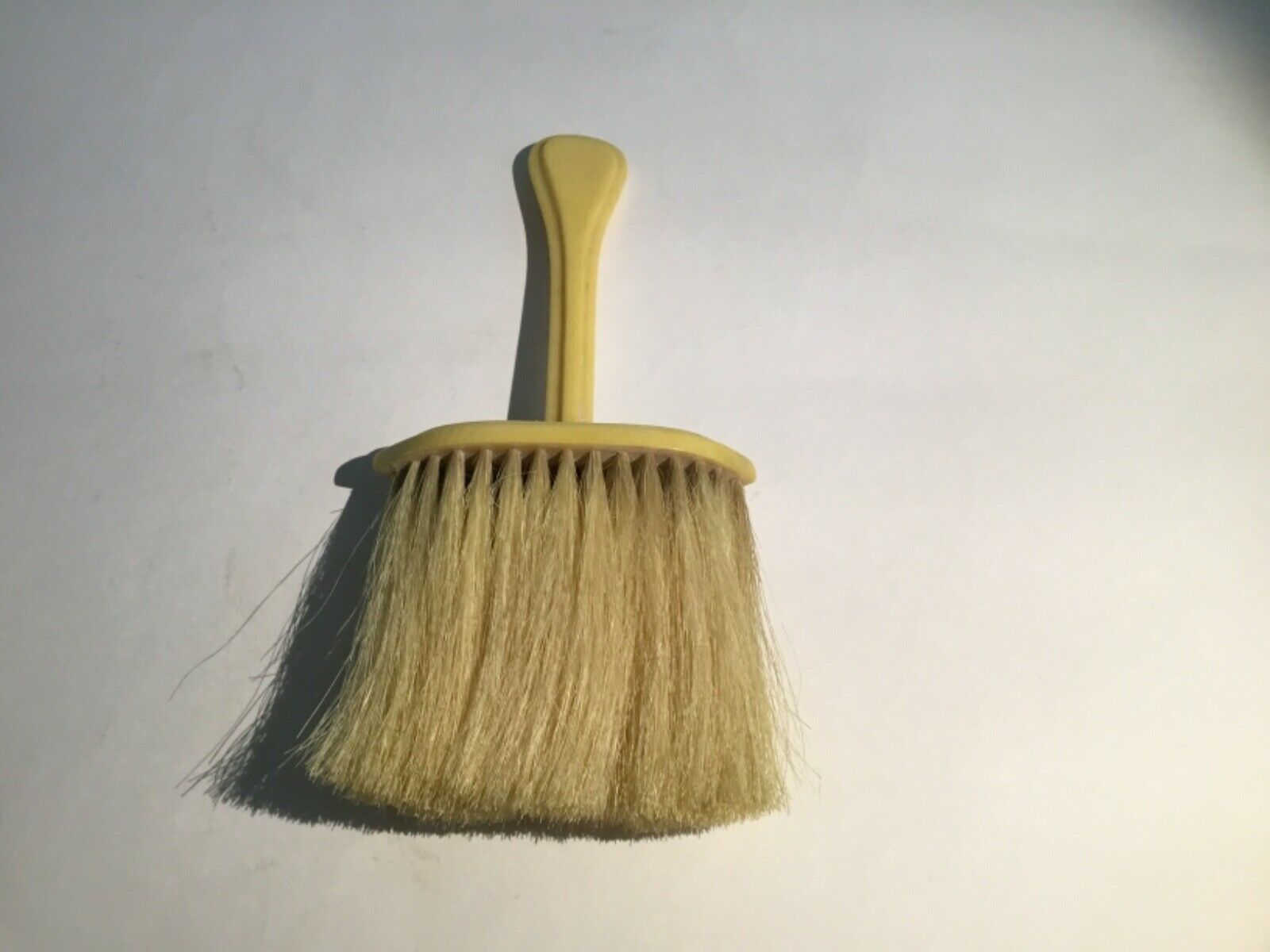Vintage Early 1900’s Celluloid Horse Hair Barber’s Neck Brush / Duster