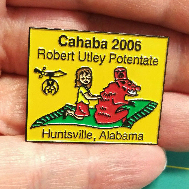 Mason Shriner Pin Cahaba 2006 Potentate For Huntsville Alabama Nice Pin !