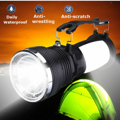 Solar Power Rechargeable Led Flashlight Camping Tent Lights Lantern Lamp Outdoor
