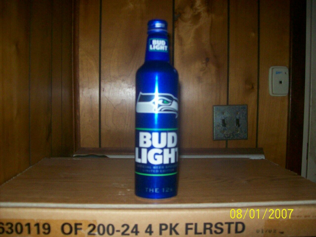 16oz.bud.light Aluminum Bottle.seattle Seahawks.2019 # 503498