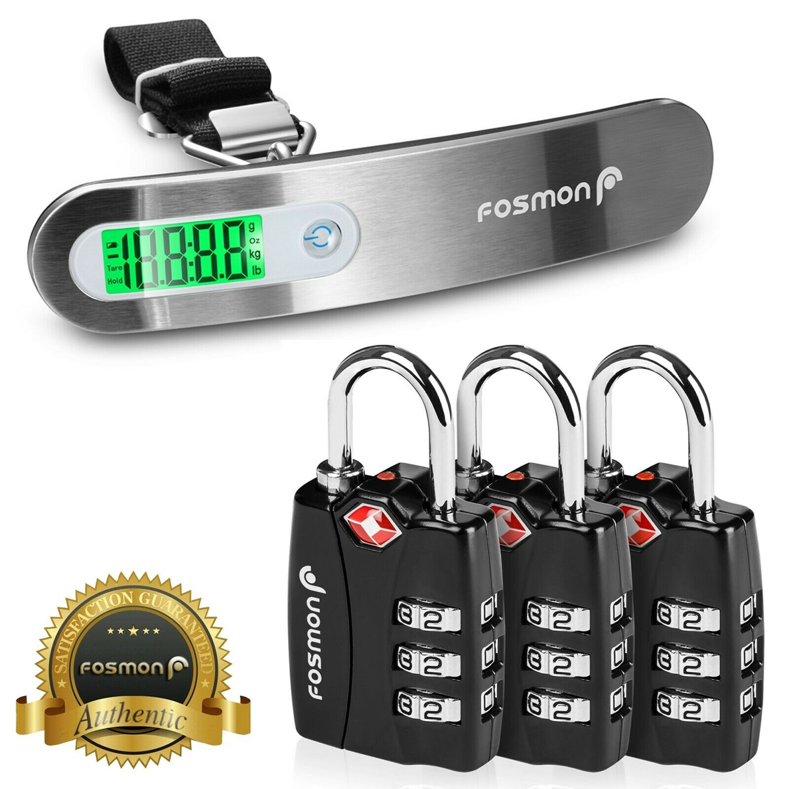3xtsa Approve Combination Travel Luggage Suitcase Bag Lock Hanging Scale Weight