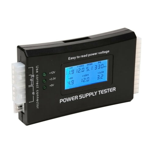 Power Supply Tester Pc Computer Lcd 20/24 Pin 4 Psu Atx Btx Itx Sata Hdd Digital