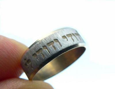 Love Of God Ani Le Dodi Ring Silver&gold Color Jewish Hebrew Wedding Band,psalms