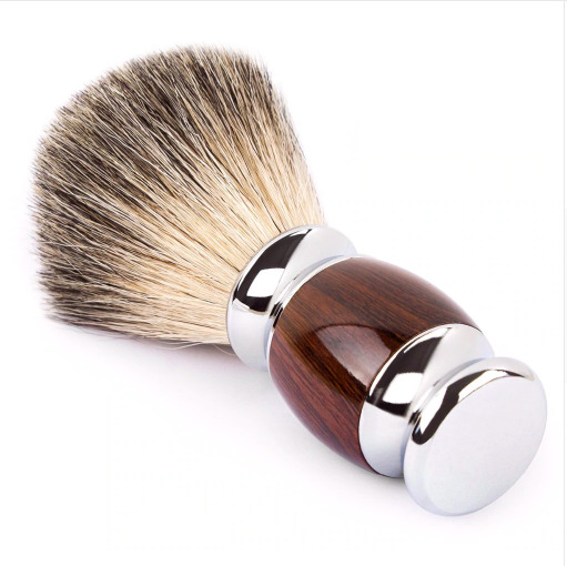 Mens Shaving Brush Badger Hair Wood Barber Facial Beard Care Grooming Salon