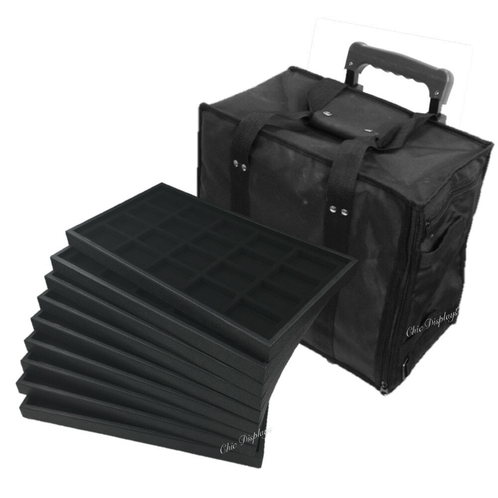Premium Rolling Carrying Case For Jewelry Travel Case Jewelry Carry Case /trays